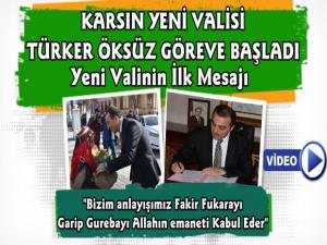 Kars'ın Yeni Valisi Türker Öksüz Göreve Başladı