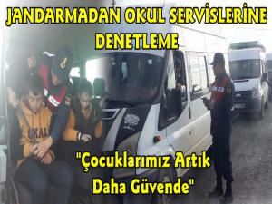 Kars Jandarma Okul Servislerini Denetledi