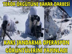 Kars Jandarma Terör Operasyonunun Görüntülerini Yayınlandı