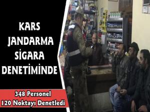 Kars Jandarmadan Tütün Denetlemesi