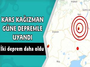 Kars Kağızman'da İki Deprem Oldu