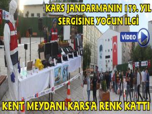 Kars Kent Meydanında Jandarma Sergisi Yoğun İlgi Gördü