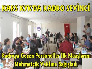 Kars KYKda Kadro Sevinci