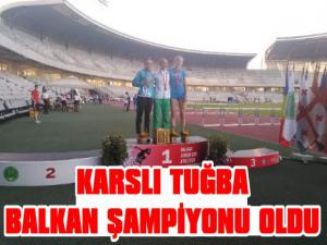 Kars'lı Tuğba Toptaş Balkan Şampiyonu Oldu