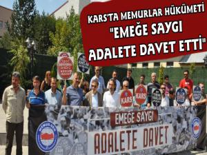 Kars Memur-Sen'den 'Emeğe Kıymet, Adalete Davet' Açıklaması