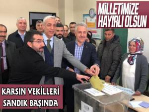 Kars Milletvekilleri Sandık Başında