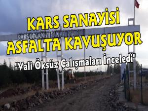 Kars Organize Sanayi Bölgesi'nin Yolları Sıcak Asfalt Oluyor