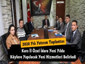 Kars Özel İdarede 2020 Yılı Köy Yatırımları Toplantısı