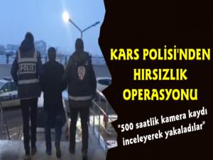 Kars Polisi Ev Hırsızını 500 Saatlik Kamera Görüntüsü İzleyerek Buldu