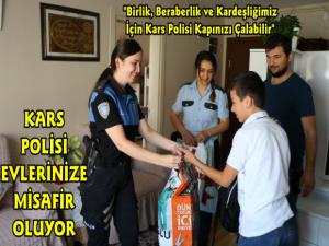 Kars Polisi Ev Ziyaretleri Gerçekleştiriyor