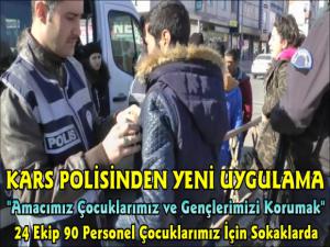 Kars Polisi Gençler İçin Uygulama Yaptı