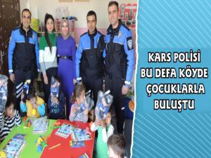 Kars Polisi Köy Okullarında Çocuklarla Buluştu