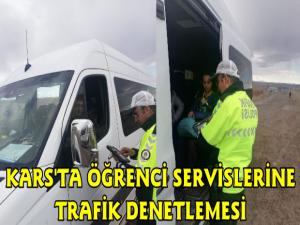 Kars Polisi Okul Servislerini Denetledi