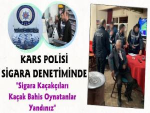 Kars Polisi Sigara Kaçakçılarına ve Sigara Tüketimine Savaş Açtı