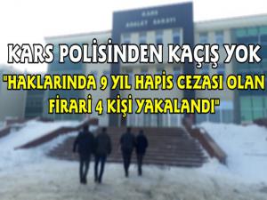 Kars Polisi Yaralama Olayına Karışan 4 Firariyi Yakaladı