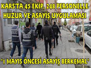 Kars Polisinden 1 Mayıs Uygulaması