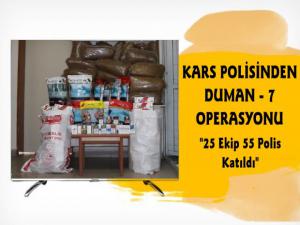 Kars Polisinden Duman-7 Operasyonu