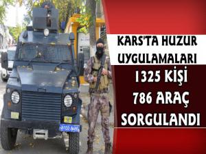 Kars Polisinden Huzur Uygulaması