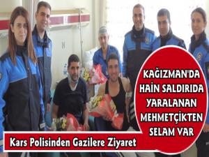 Kars Polisinden Kağızman Gazilerine Ziyaret