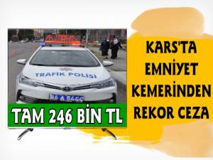 Kars Polisinden Rekor Trafik Cezası Tam 246 Bin TL