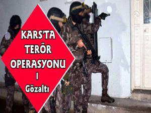 Kars Polisinden Terör Operasyonu 1 Gözaltı