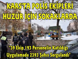 Kars Polisinden Türkiye Güven Huzur Uygulaması