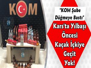 Kars Polisinden Yılbaşı Öncesi Kaçak İçki Operasyonu