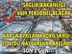 Kars Sağlık İl Müdürlüğü 22 Daimi İşçi Alacak İşte Detaylar