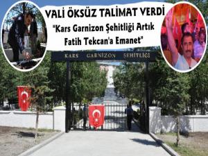 Kars Şehitliği Fatih Tekcan'a Emanet