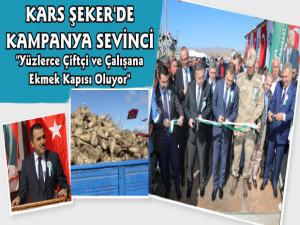 Kars Şeker Fabrikasının 26.Pancar Alım Kampanyası Törenle Başladı