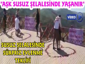 Kars Susuz Şelalesinde Evlenme Teklifi