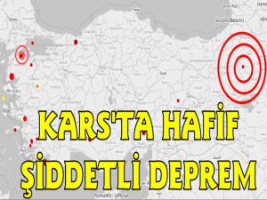 Kars'ta 1.6 Şiddetinde Deprem