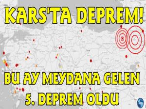 Kars'ta 1.9 Şiddetinde Deprem Hissedildi