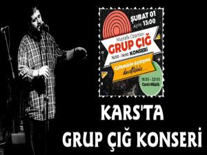 Kars'ta 1 Şubat'ta Mustafa Özarslan Grup Çığ Konseri Yapılacak