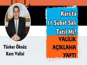 Kars'ta 11 Şubat Salı Günü Tatil mi? Kars Valiliği Açıkladı