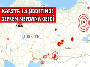 Kars'ta 2.4 Şiddetinde Deprem