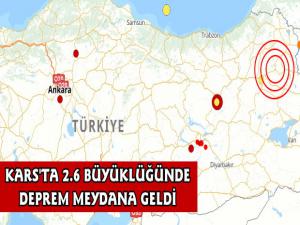 Kars'ta 2.6 Şiddetinde Deprem