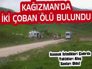 Kars'ta 2 Çoban Çadırlarında Ölü Bulundu