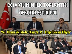 Kars'ta 2019 Yılının İlk Koordinasyon Toplantısı Gerçekleştirildi