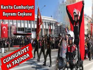 Kars'ta 29 Ekim Cumhuriyet Bayramı Coşkusu