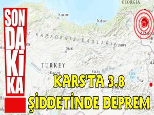 Kars'ta 3.8 Şiddetinde Deprem