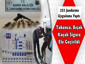 Kars'ta 353 Jandarma Huzur ve Güven Uygulamasında