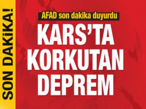 Kars'ta 4.1 Şiddetinde Deprem