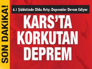 Kars'ta 4.1 Şiddetinde Deprem