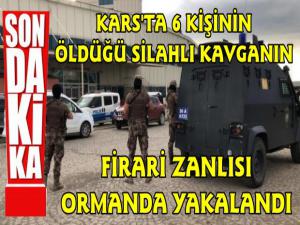 Kars'ta 6 Kişinin Öldüğü Silahlı Saldırının 1 Zanlısı Daha Yakalandı