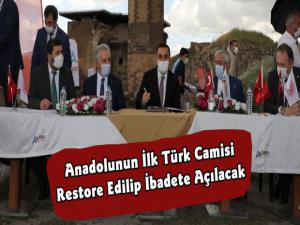 Kars'ta Ani Örenyeri'nde bulunan Anadolunun İlk Camisi Restore Ediliyor