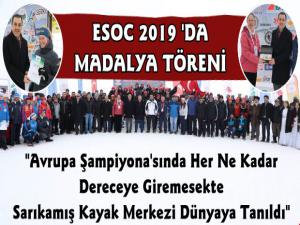 Kars'ta Avrupa Kayakla Oryantiring Şampiyonası ESOC-2019'da Madalya Töreni