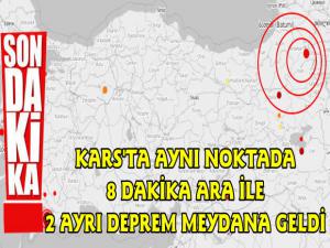 Kars'ta Aynı Noktada İki Deprem Meydana Geldi