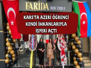 Kars'ta Azeri Öğrenci Farida Boutique İsimli Giyim Mağazası Açtı