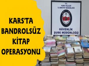 Kars'ta Bandrolsüz Kitap Operasyonu